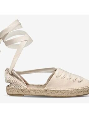 Weekend Max Mara Kirsh Espadrille Shoe Natural Size 41  (US 11)